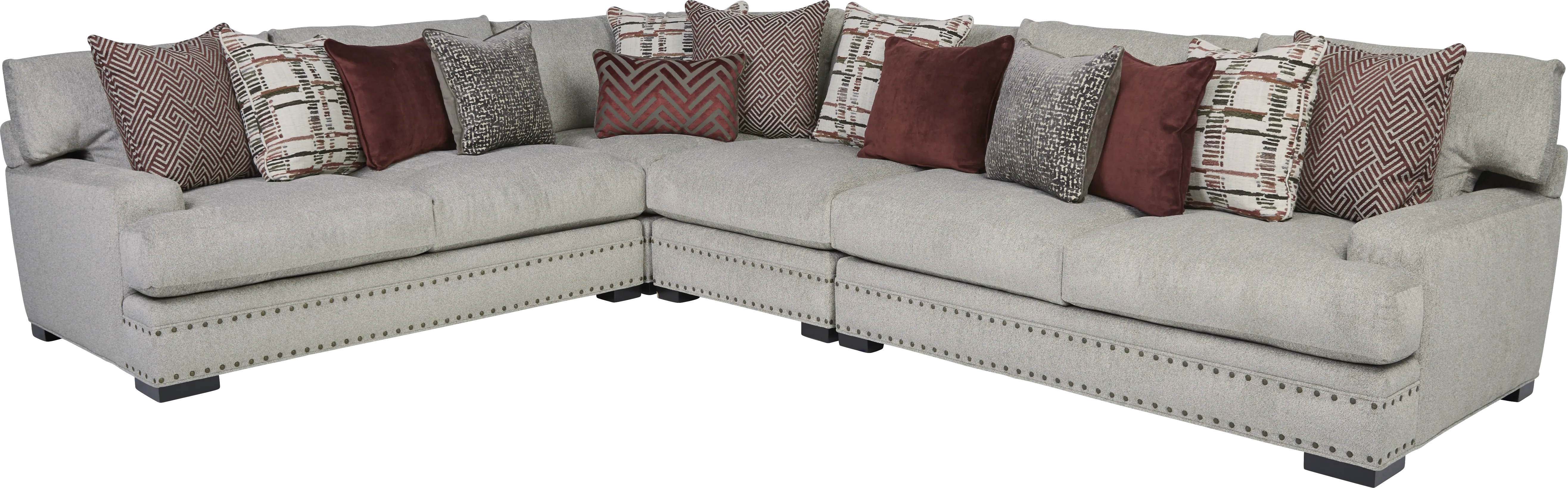 Cindy Crawford Home Tribeca Loft Beige 5 Pc Sectional Living Room - Thumbnail - Image 2