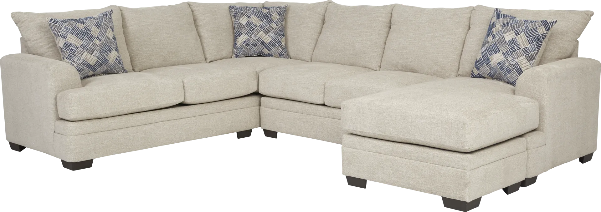 Copley Court Parchment 2 Pc Sleeper Sectional - Image 2