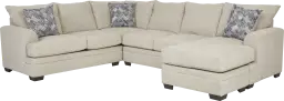2 pc right arm chaise sectional