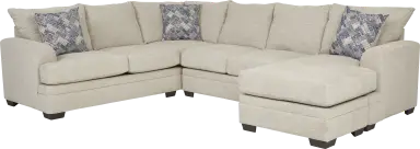 2 pc right arm chaise sectional