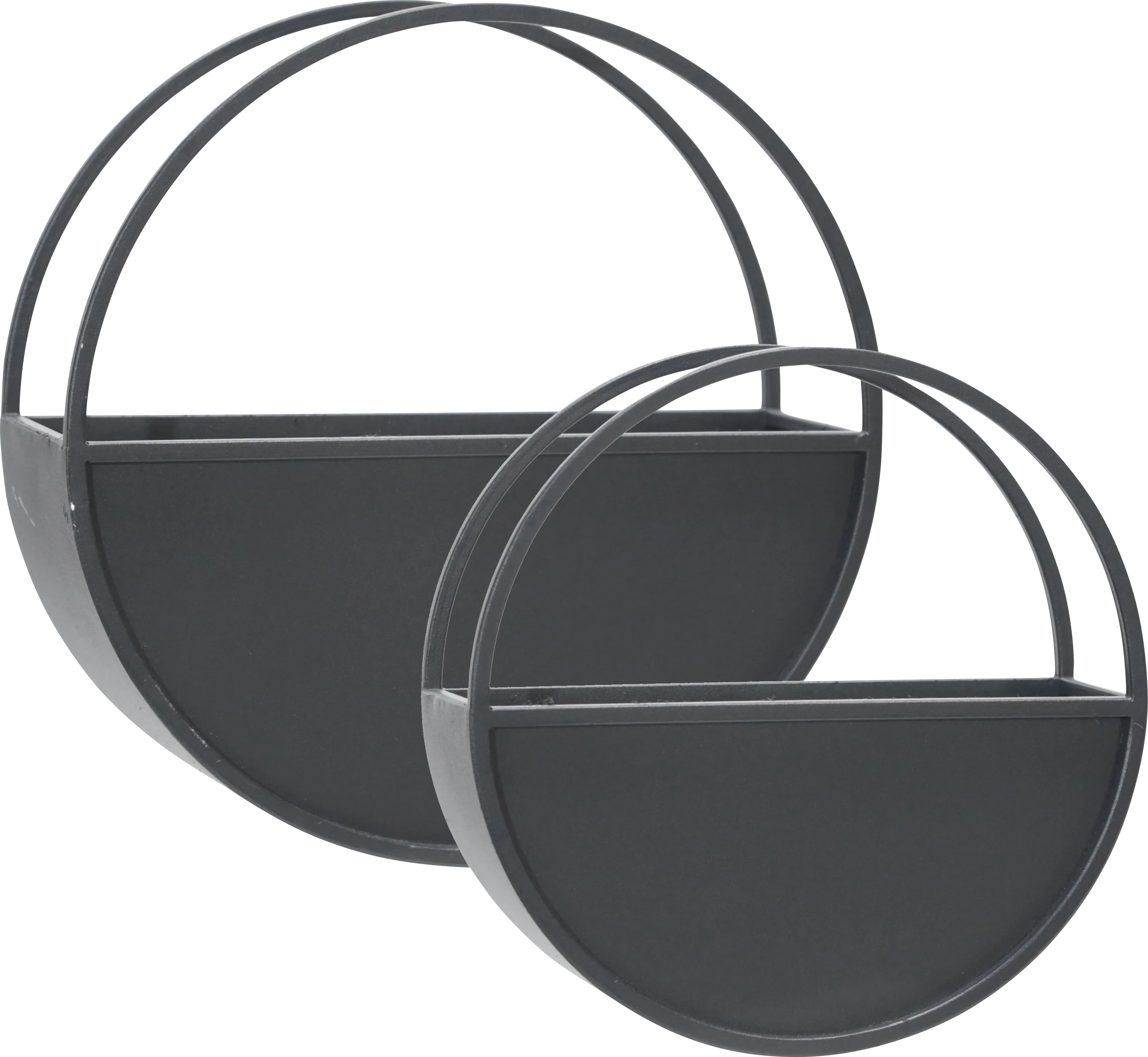 Eldington Black Wall Planter, Set of 2 - Thumbnail - Image 1