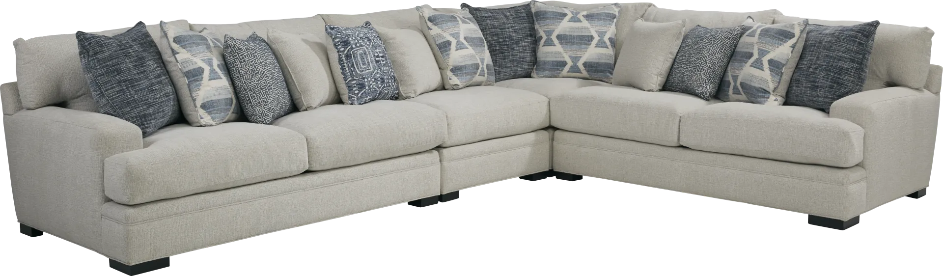 Bedford Park Ivory 4 Pc Sectional - Image 1