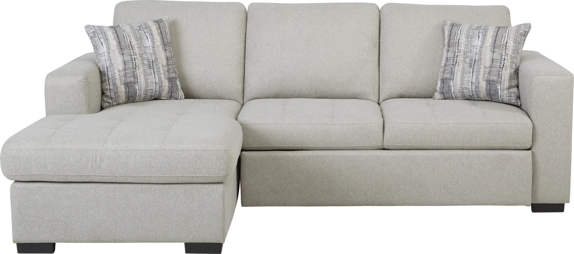 Kirkwell Gray 2 Pc Sleeper Sectional - Image 1