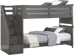 twin/twin step bunk bed