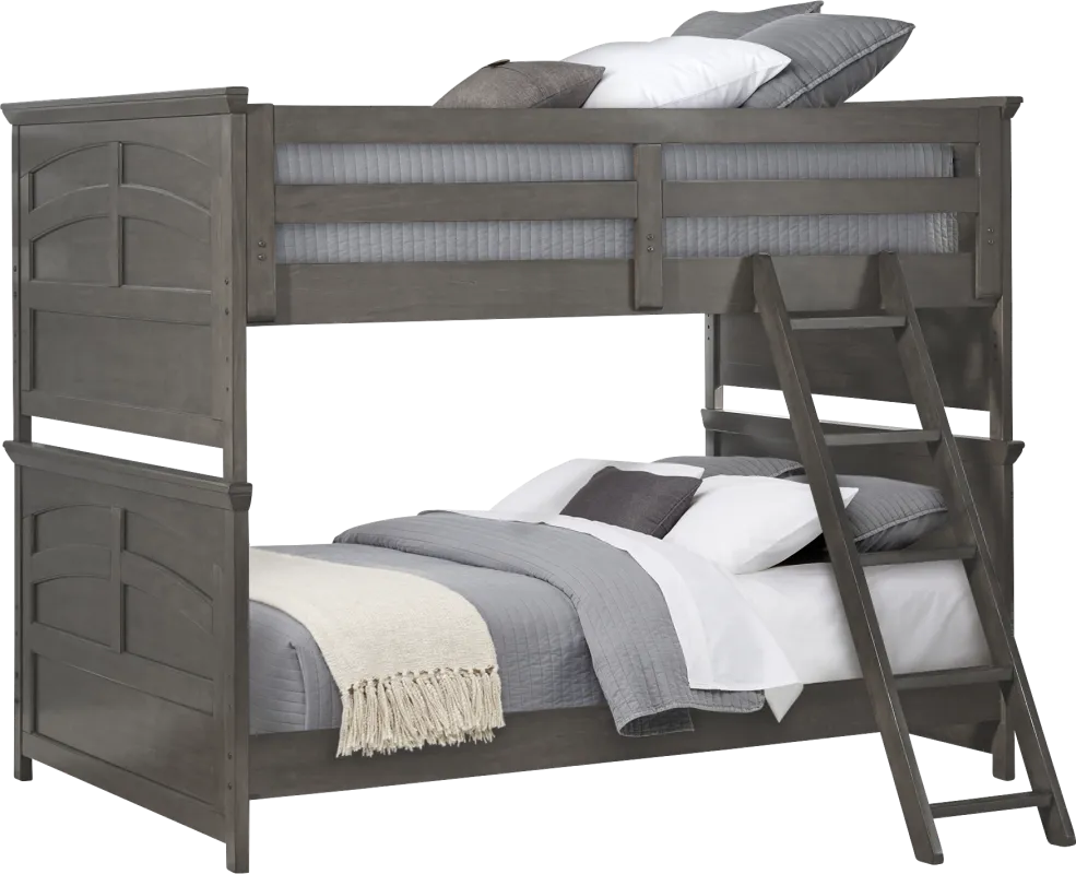 Kids Santa Cruz Gray Full/Full Bunk Bed