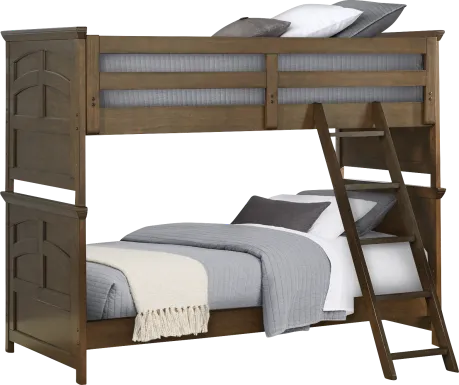 Kids Santa Cruz Brown Cherry Twin/Twin Bunk Bed