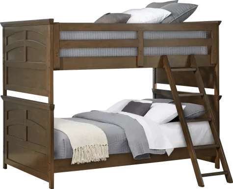 Kids Santa Cruz Brown Cherry Full/Full Bunk Bed