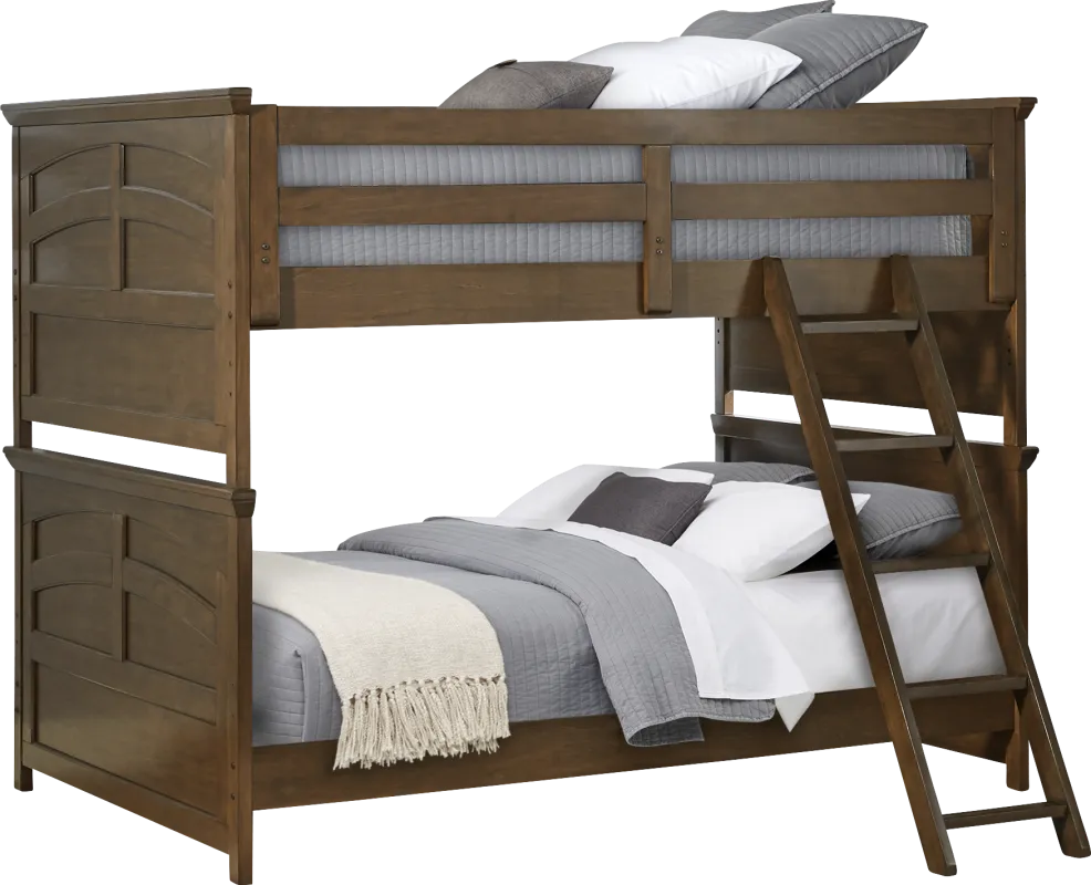 Kids Santa Cruz Brown Cherry Full/Full Bunk Bed