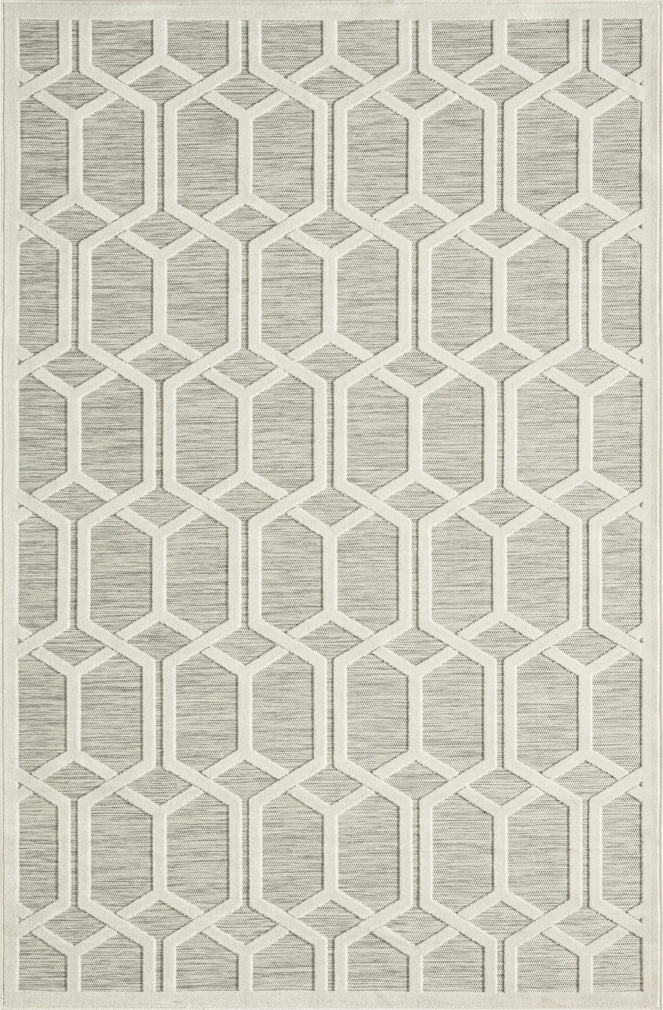 Aneloann Gray 5' x 7' Rug