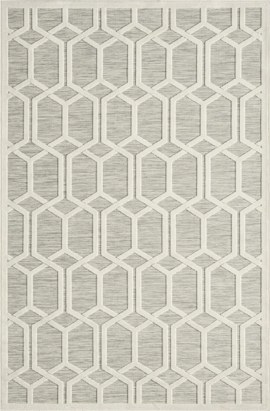 Aneloann Gray 5' x 7' Rug
