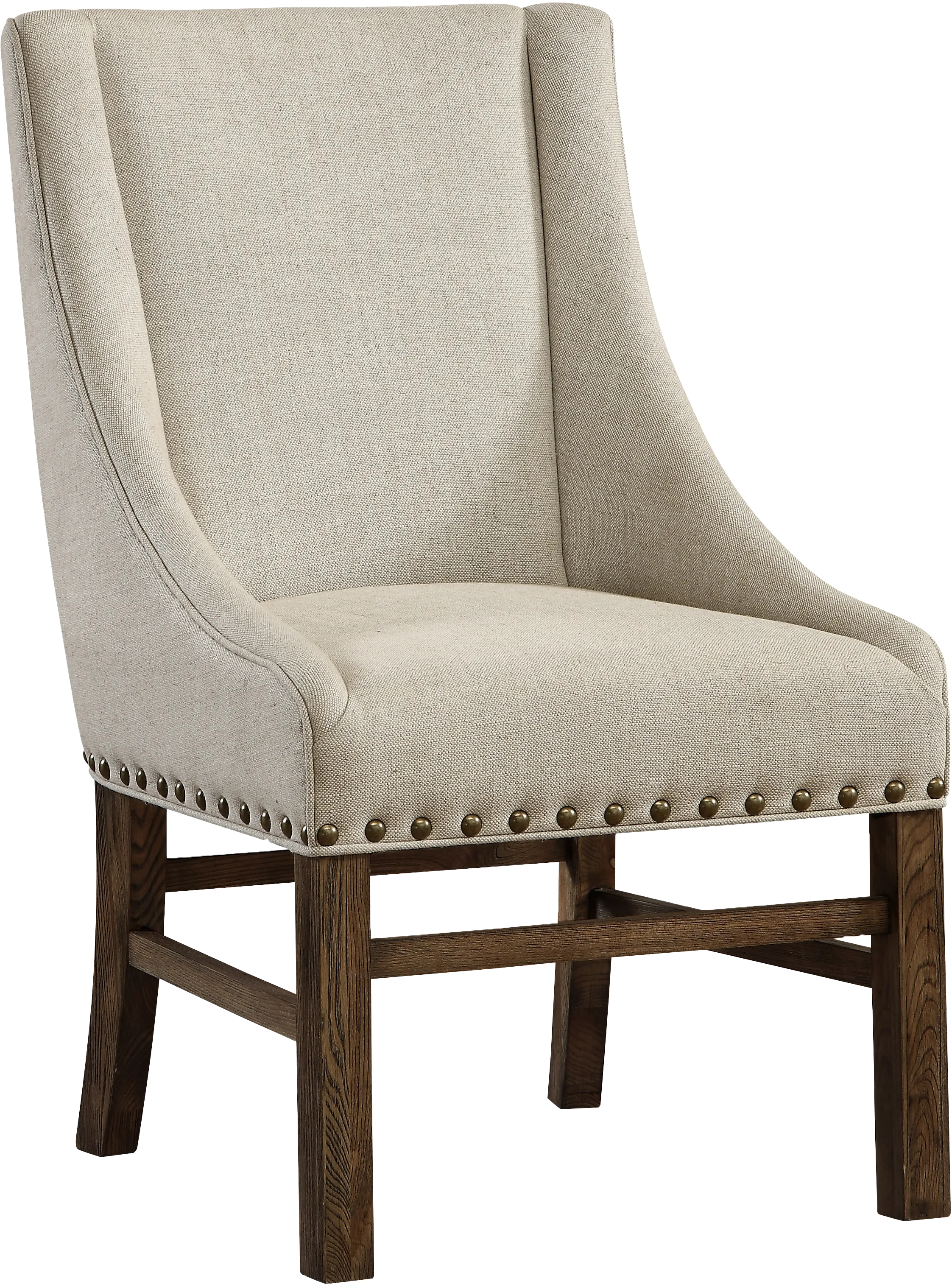 Longcoy Beige Arm Chair - Thumbnail - Image 1