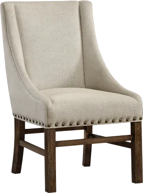 Longcoy Beige Arm Chair