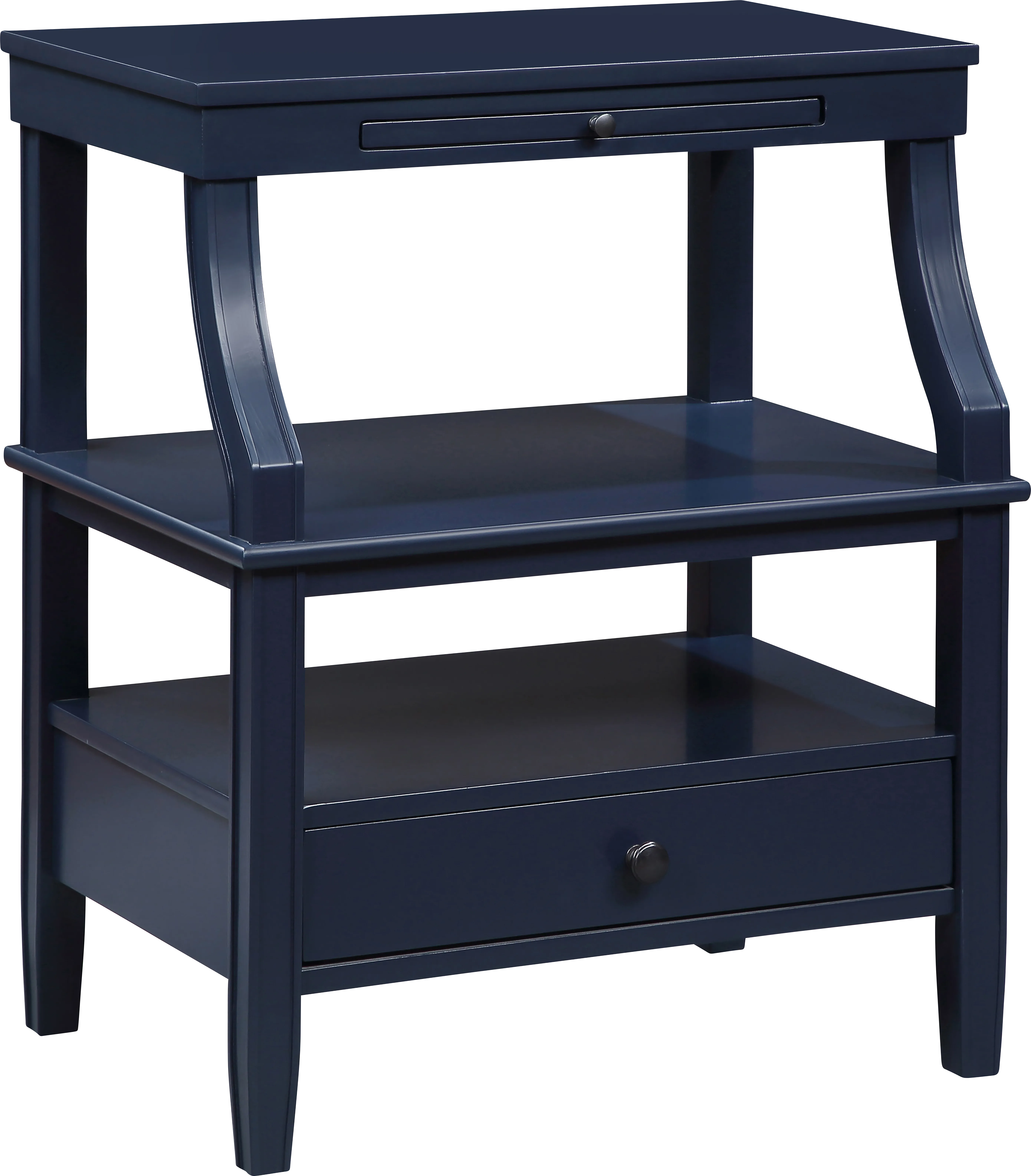 Grimsby Blue Nightstand - Thumbnail - Image 1