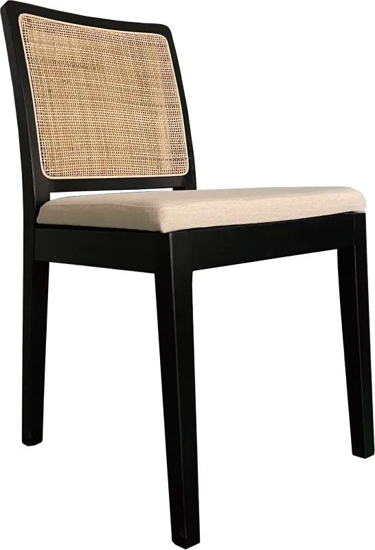 Logarto Black Side Chair, Set of 2