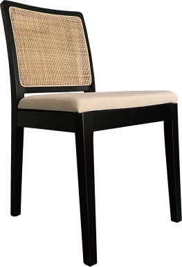Logarto Black Side Chair, Set of 2