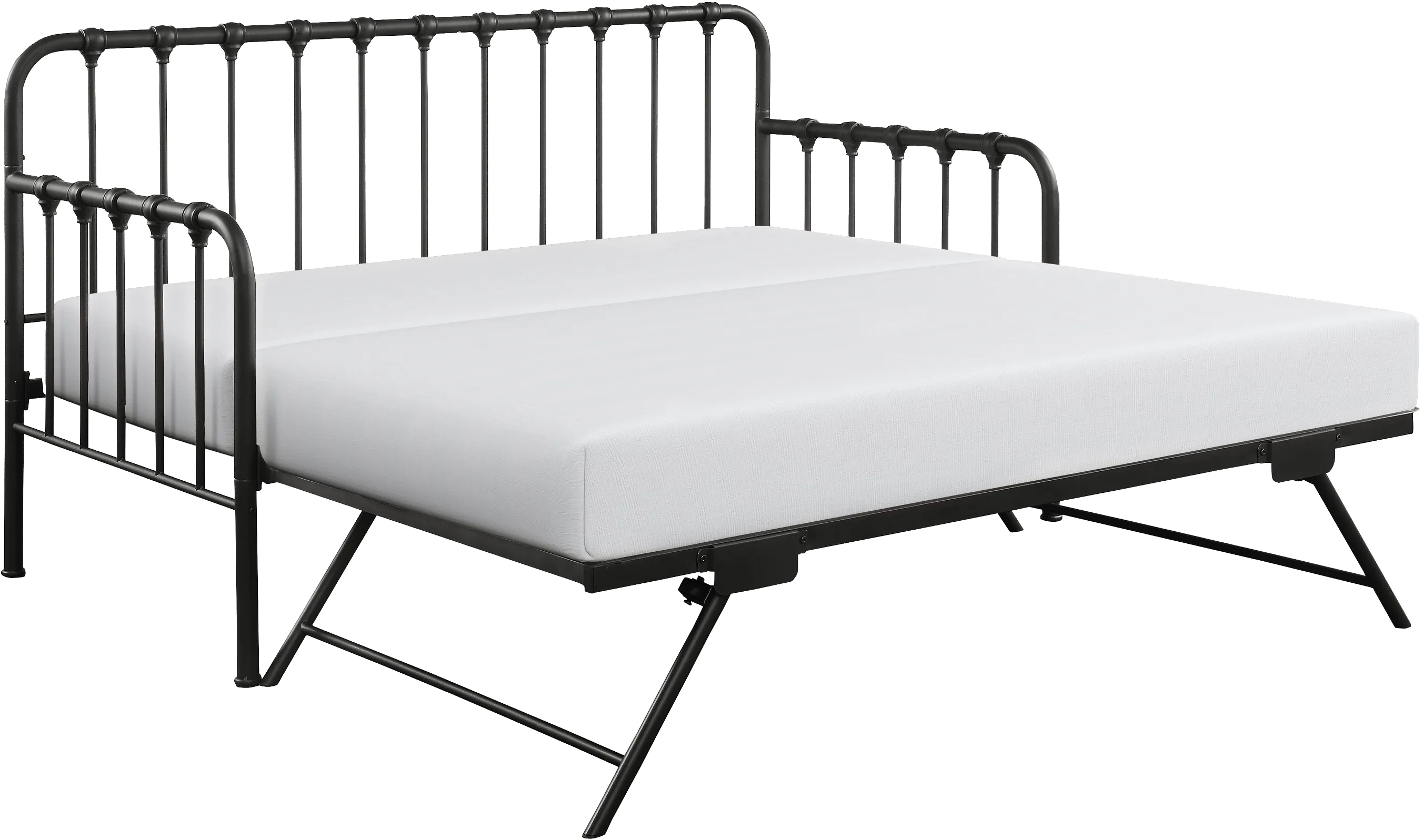 Betlin Black Daybed with Lift Up Trundle - Thumbnail - Image 1