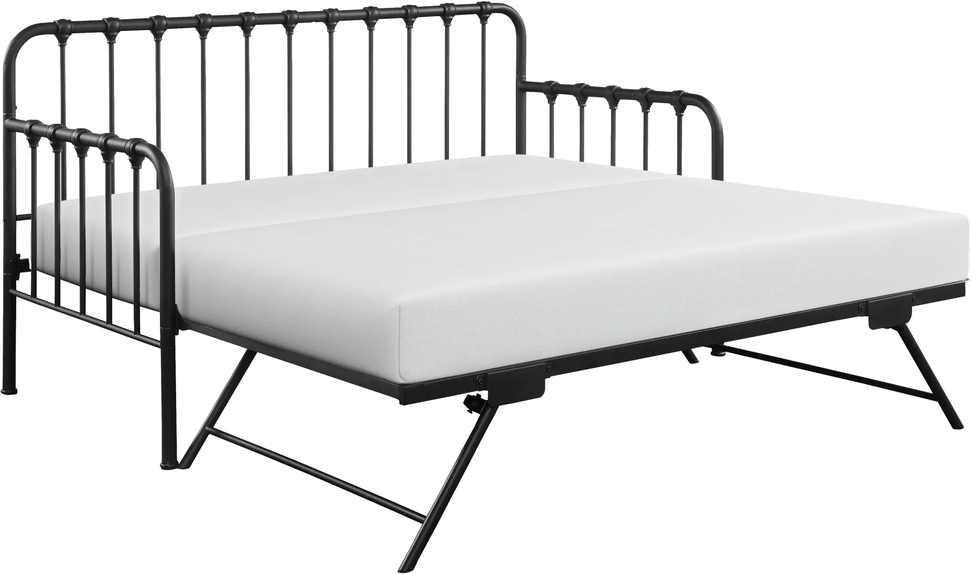 Betlin Black Daybed with Lift Up Trundle - Image 1