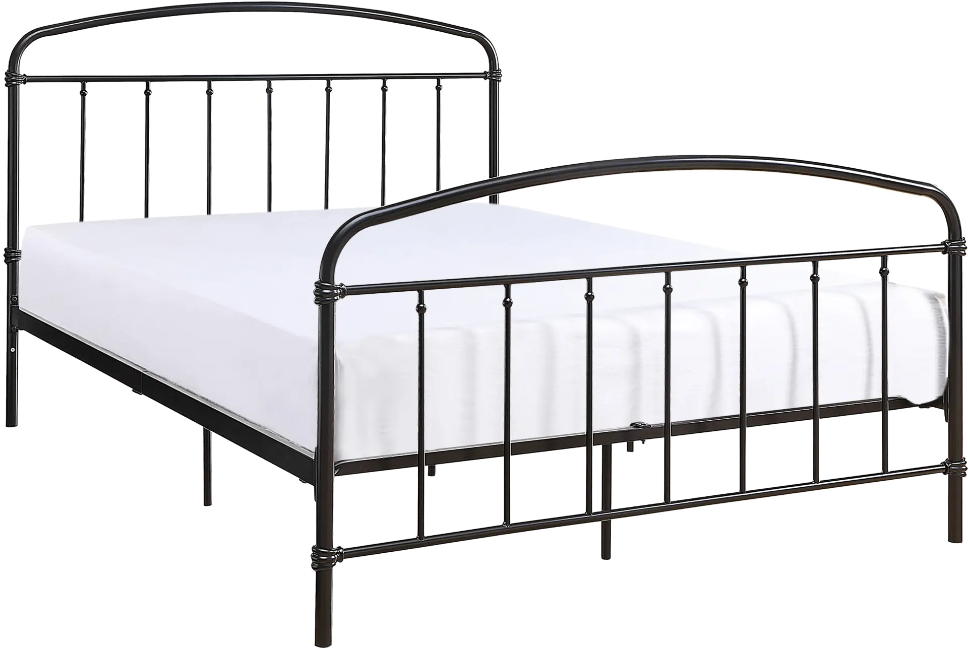 Airymont Black Queen Platform Bed