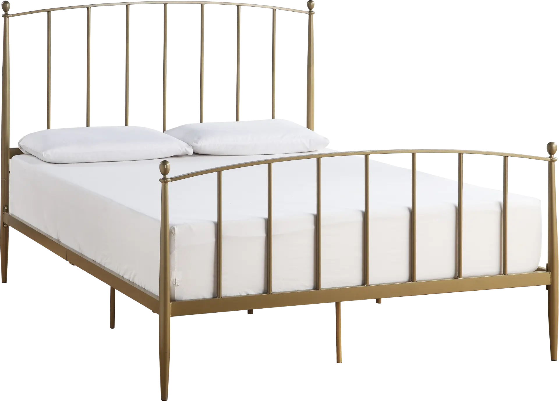 Alicemont Gold Queen Platform Bed
