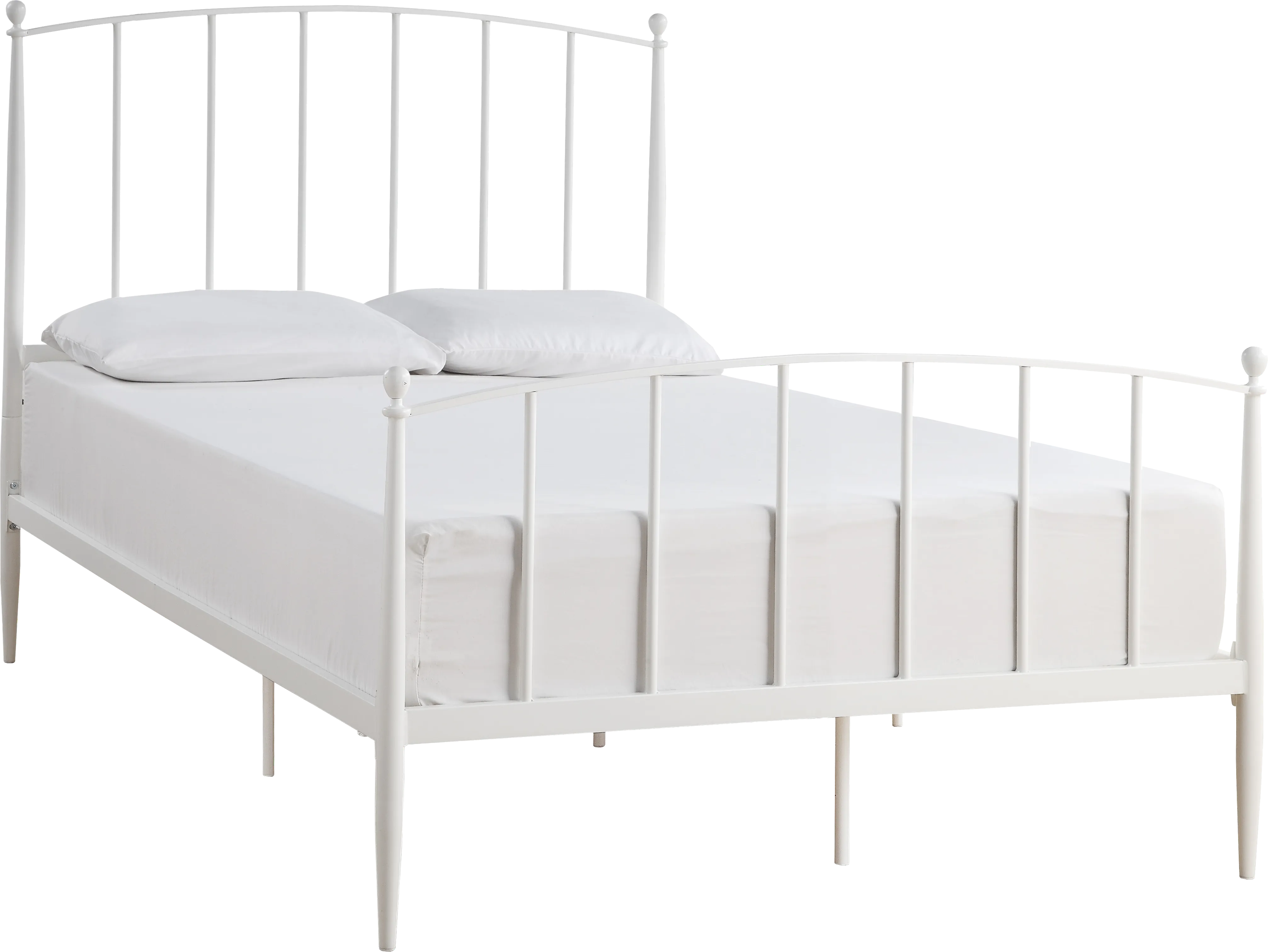 Baronwood White Full Platform Bed - Thumbnail - Image 1