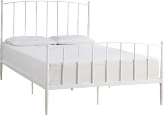 Baronwood White Queen Platform Bed