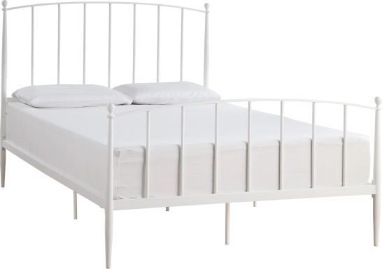 Baronwood White Queen Platform Bed