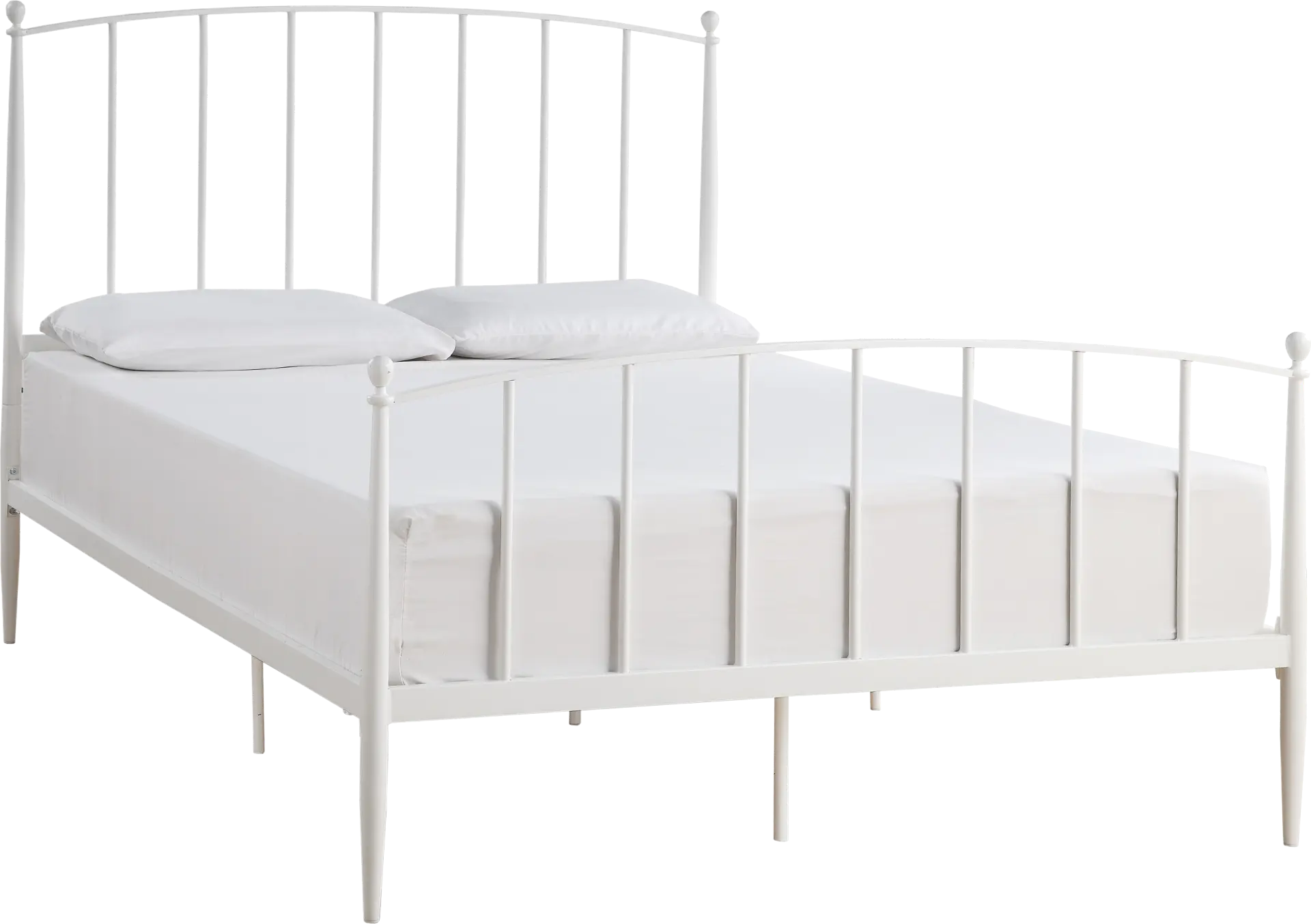 Baronwood White Queen Platform Bed