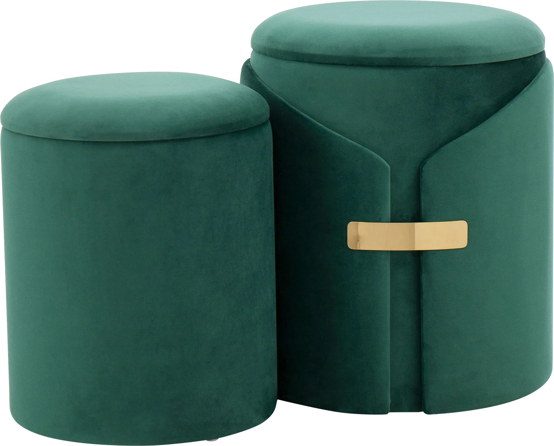 Atholgate Green Ottoman, Set of 2 - Thumbnail - Image 1