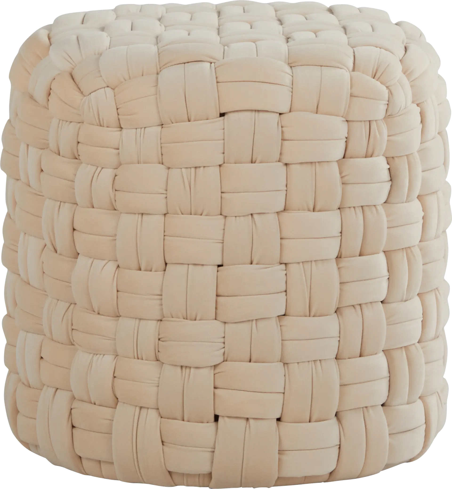 Clendenin Cream Ottoman