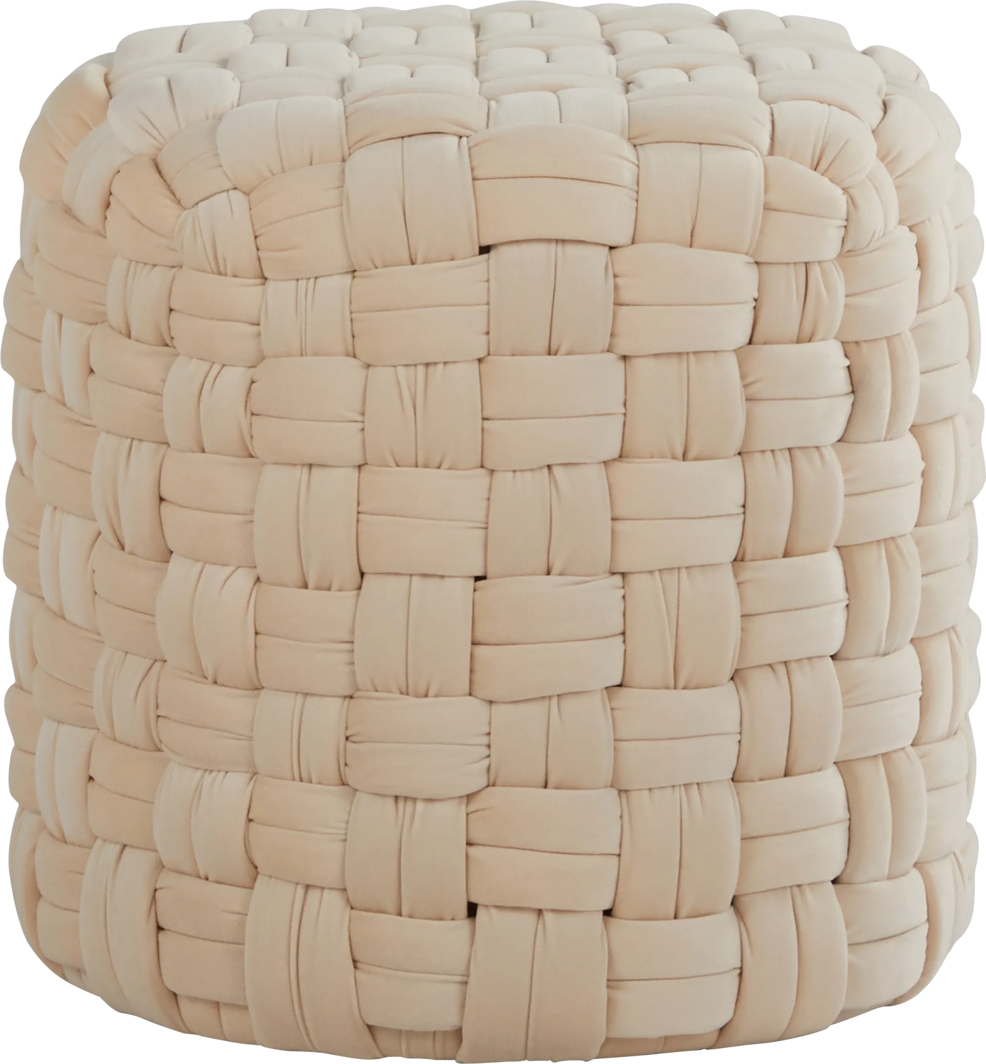 Clendenin Cream Ottoman - Image 1