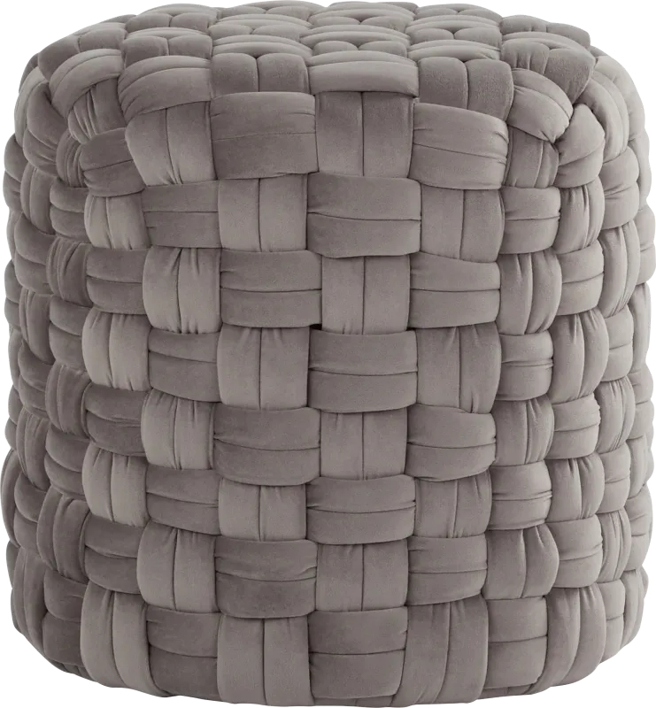 Clendenin Gray Ottoman