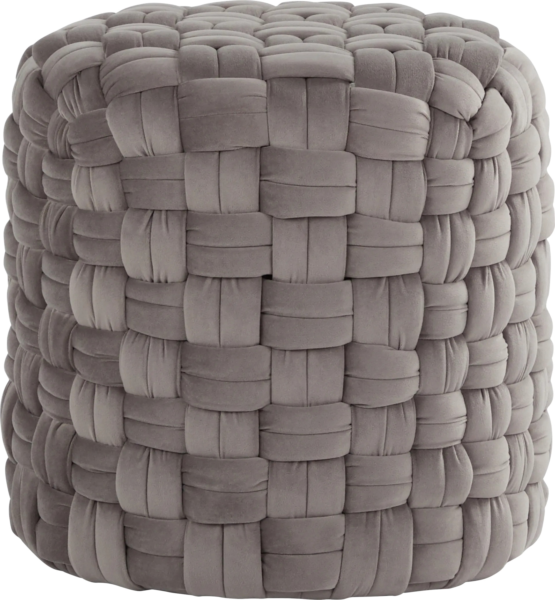 Clendenin Gray Ottoman - Image 1
