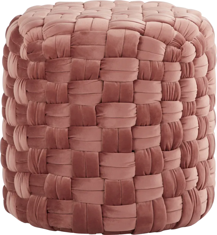 Clendenin Blush Ottoman