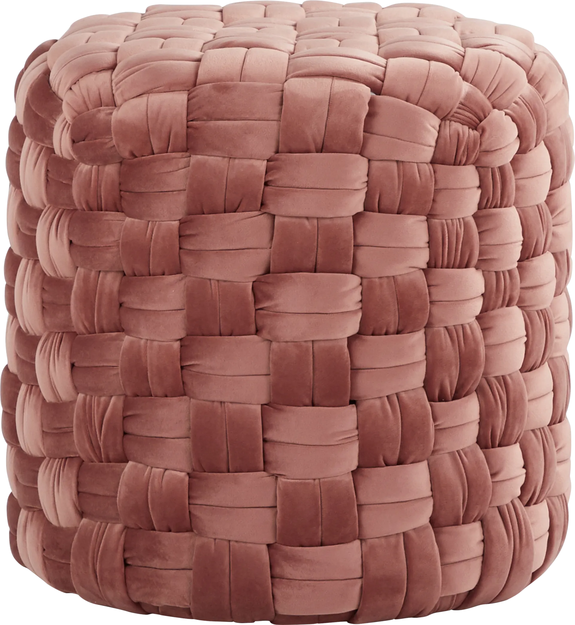 Clendenin Blush Ottoman - Image 1
