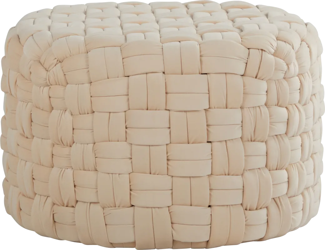 Colearine Cream Ottoman