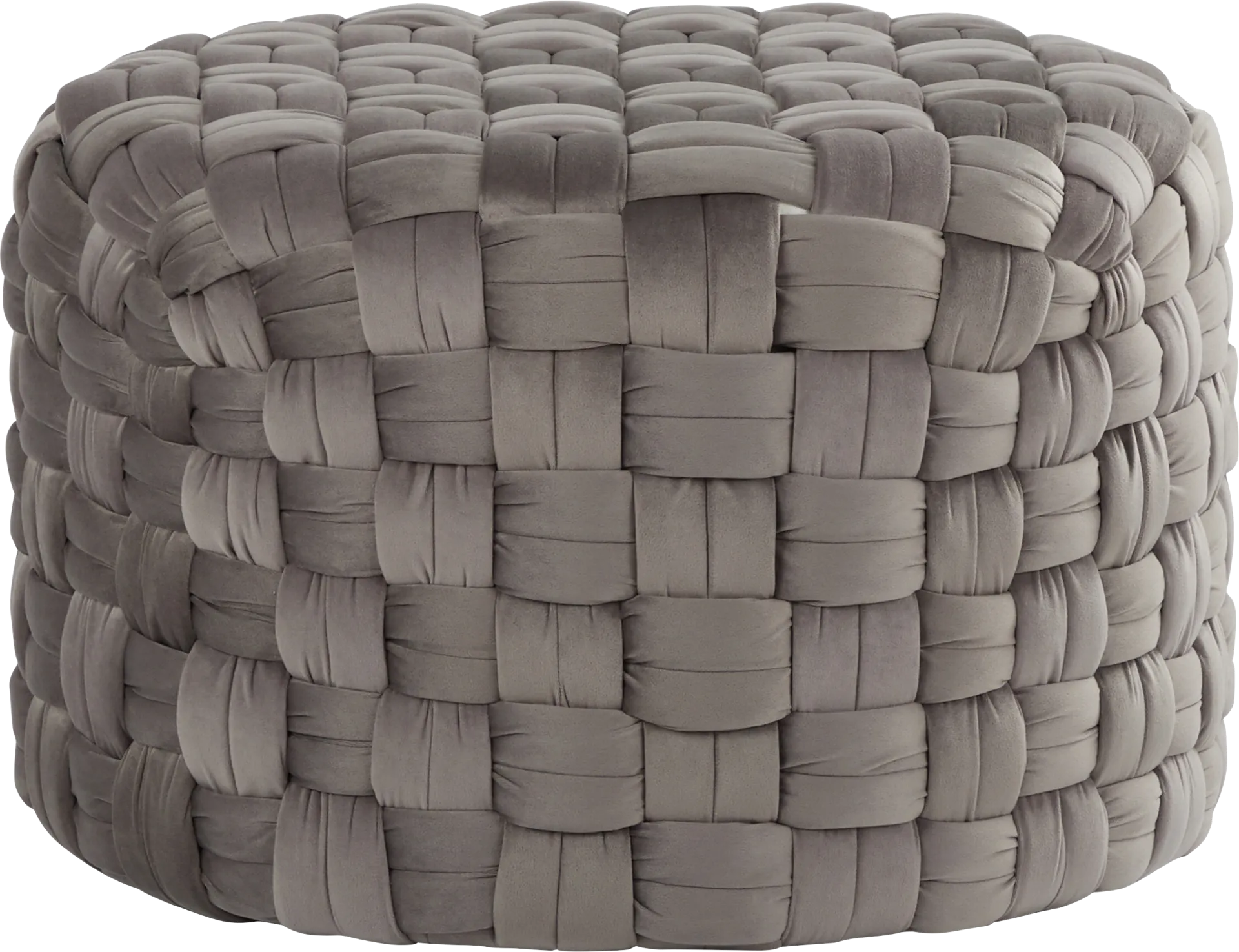 Colearine Gray Ottoman - Image 1
