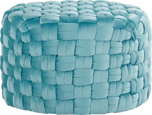 Colearine Blue Ottoman
