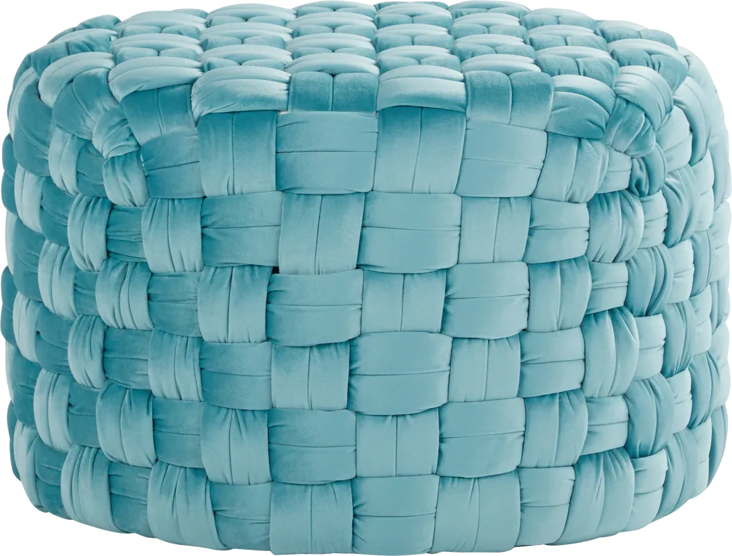 Colearine Blue Ottoman