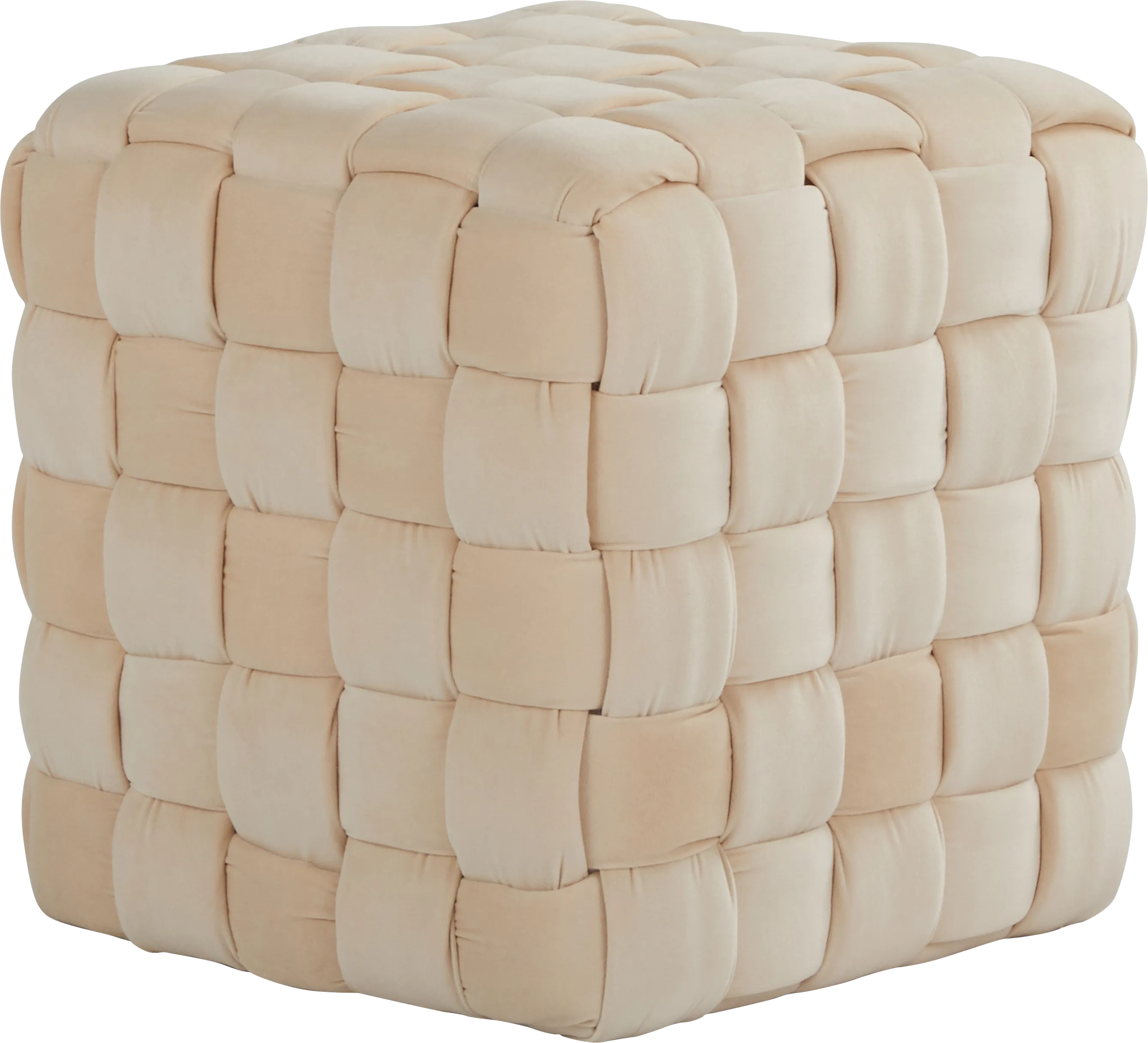 Copeleigh Cream Ottoman - Thumbnail - Image 1