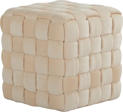 Copeleigh Cream Ottoman