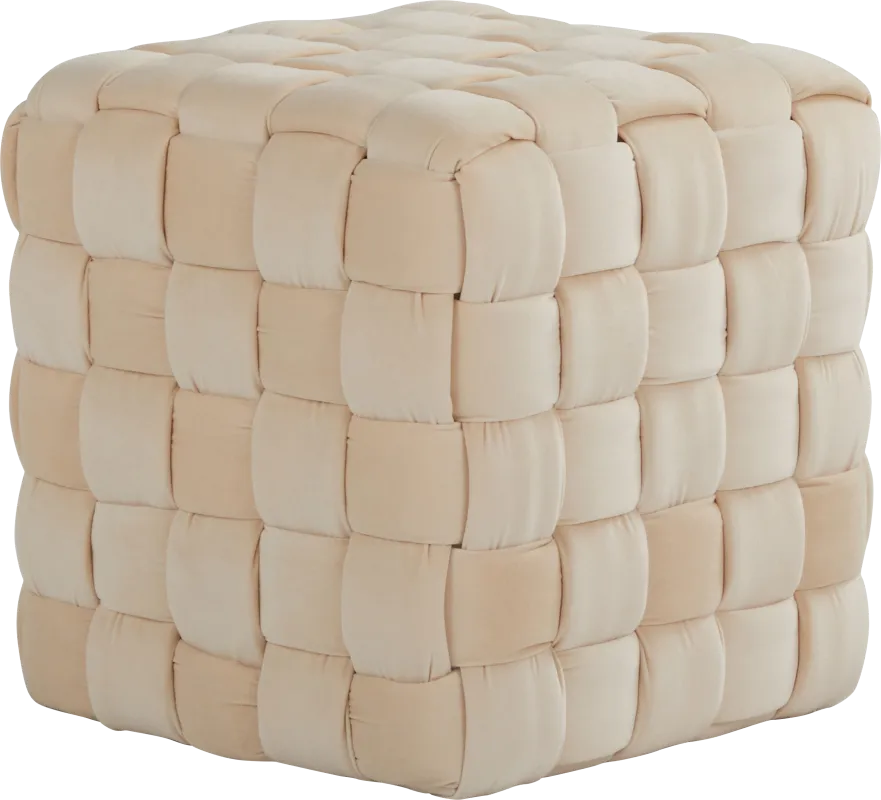 Copeleigh Cream Ottoman