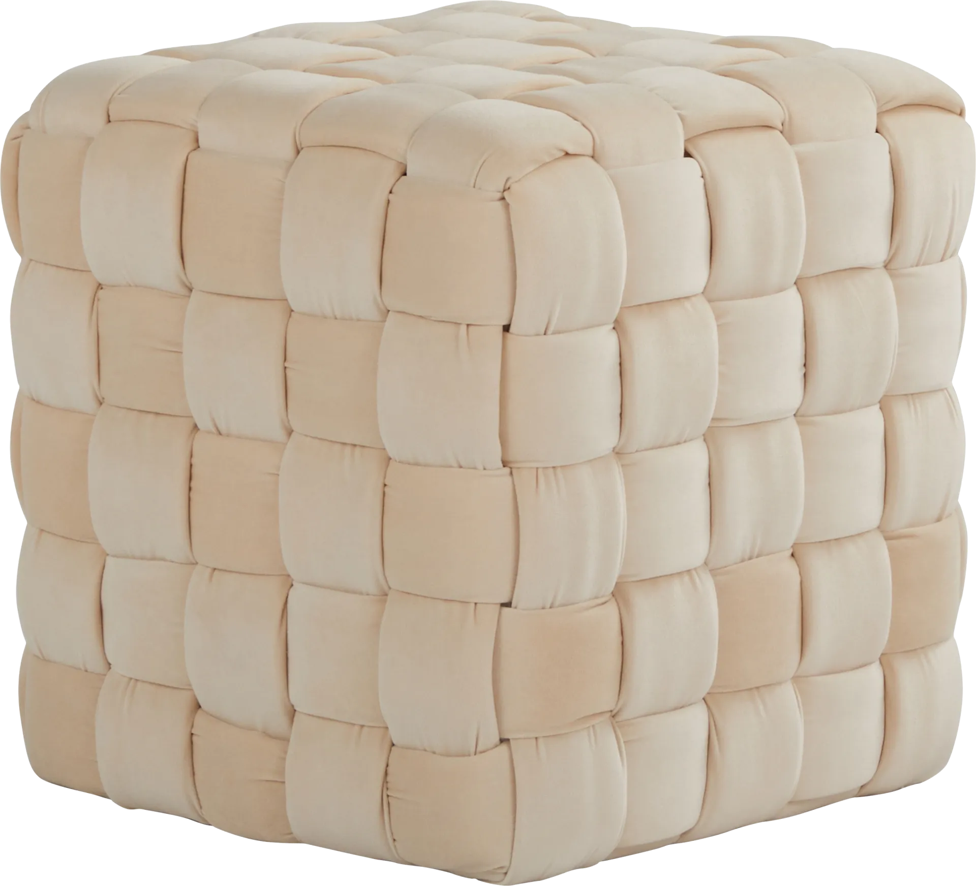 Copeleigh Cream Ottoman - Image 1
