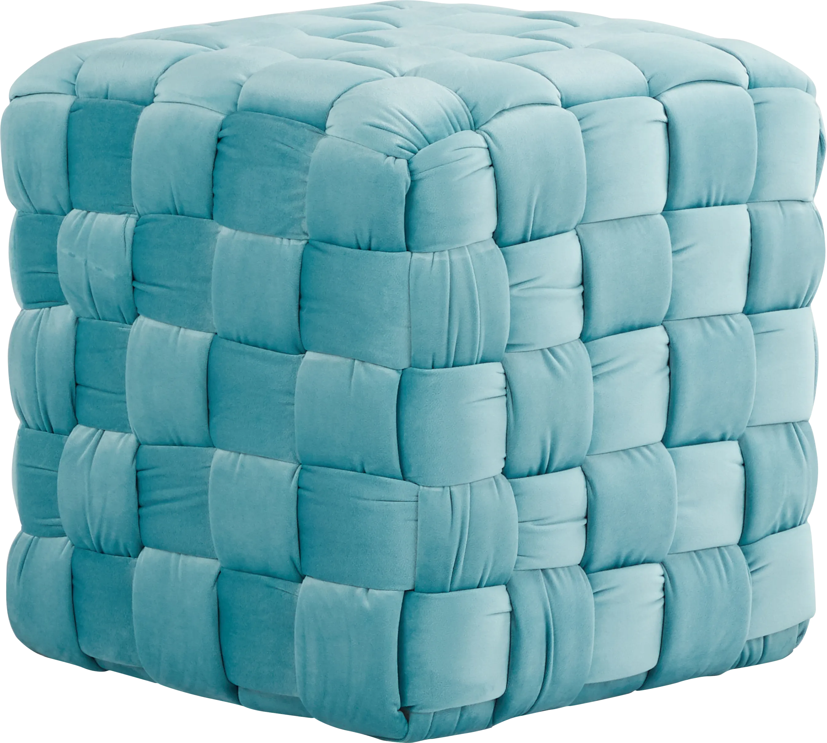 Copeleigh Blue Ottoman - Thumbnail - Image 1
