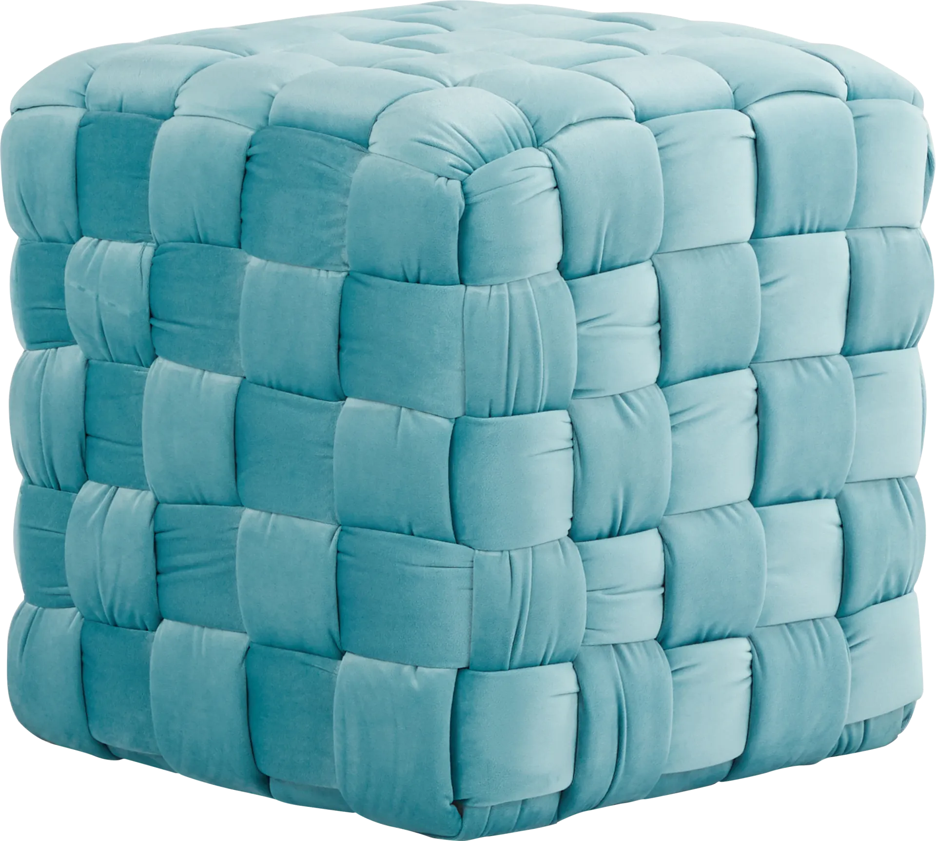 Copeleigh Blue Ottoman - Image 1