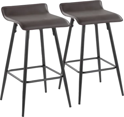 Aliceanna Espresso Counter Height Stool, Set of 2