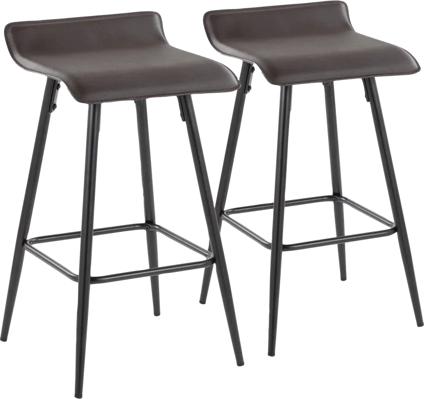 Aliceanna Espresso Counter Height Stool, Set of 2