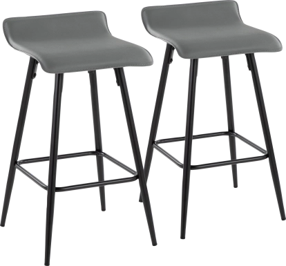 Aliceanna Gray Counter Height Stool, Set of 2