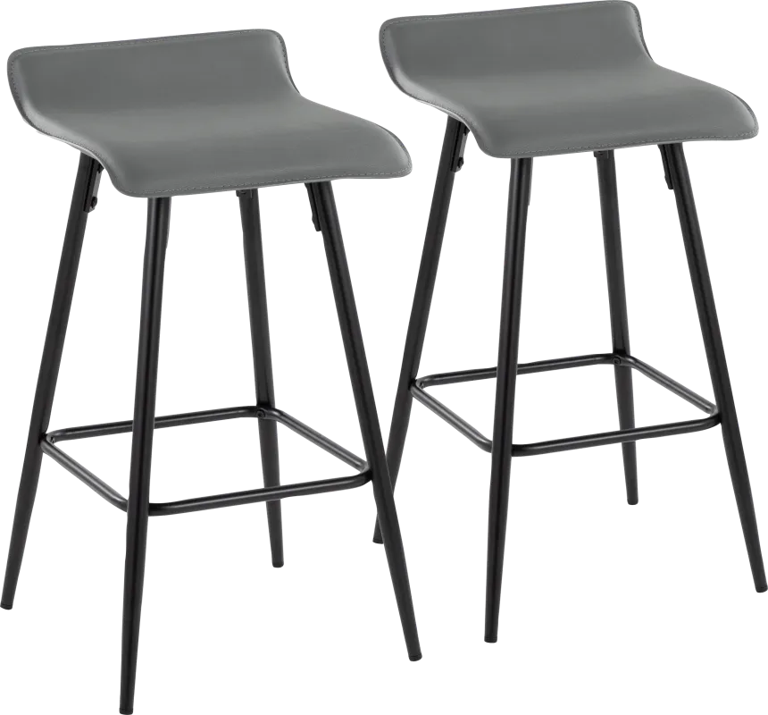 Aliceanna Gray Counter Height Stool, Set of 2