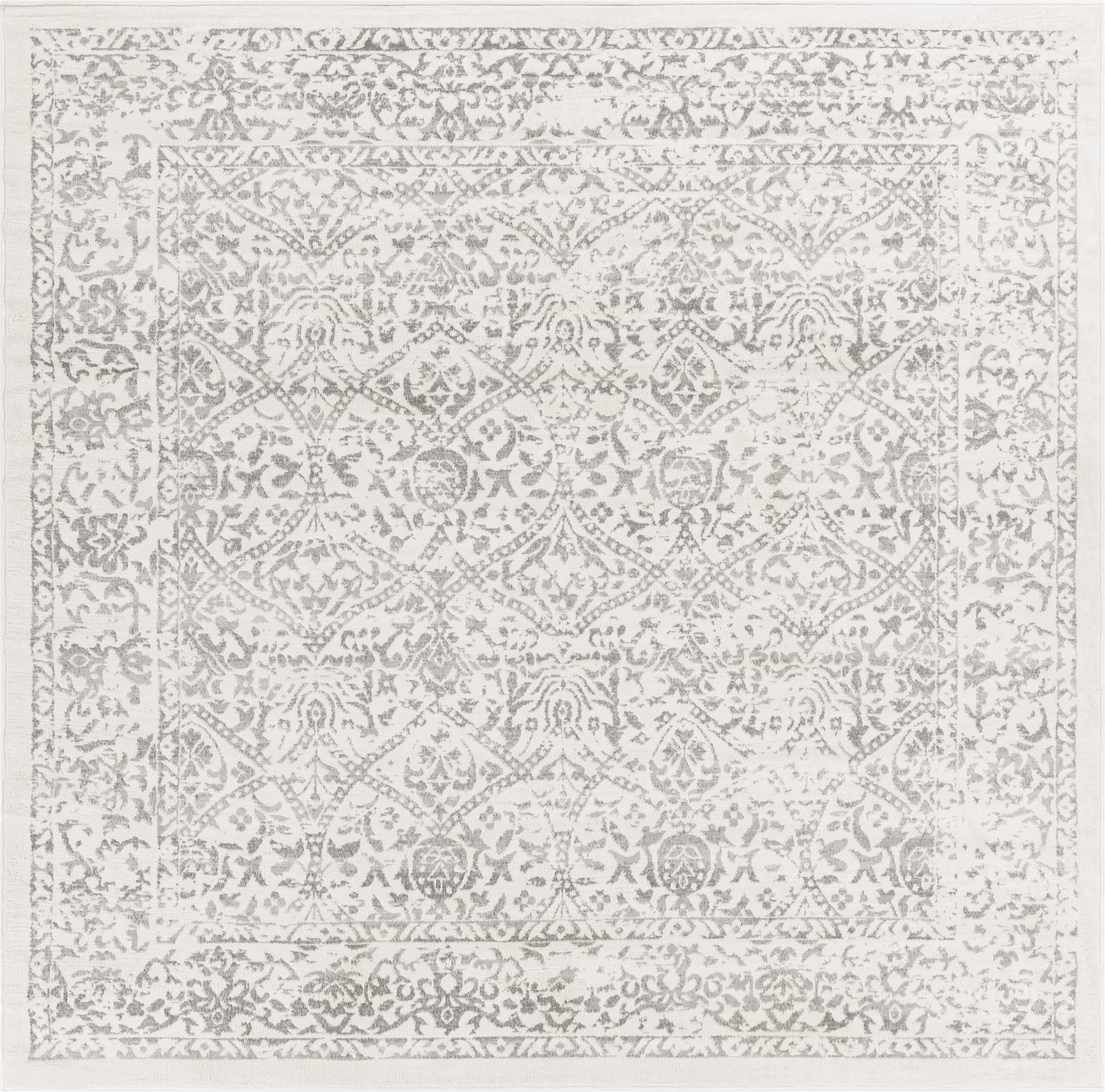 Shinnwood I Off-White 6'7 Square Rug - Thumbnail - Image 1