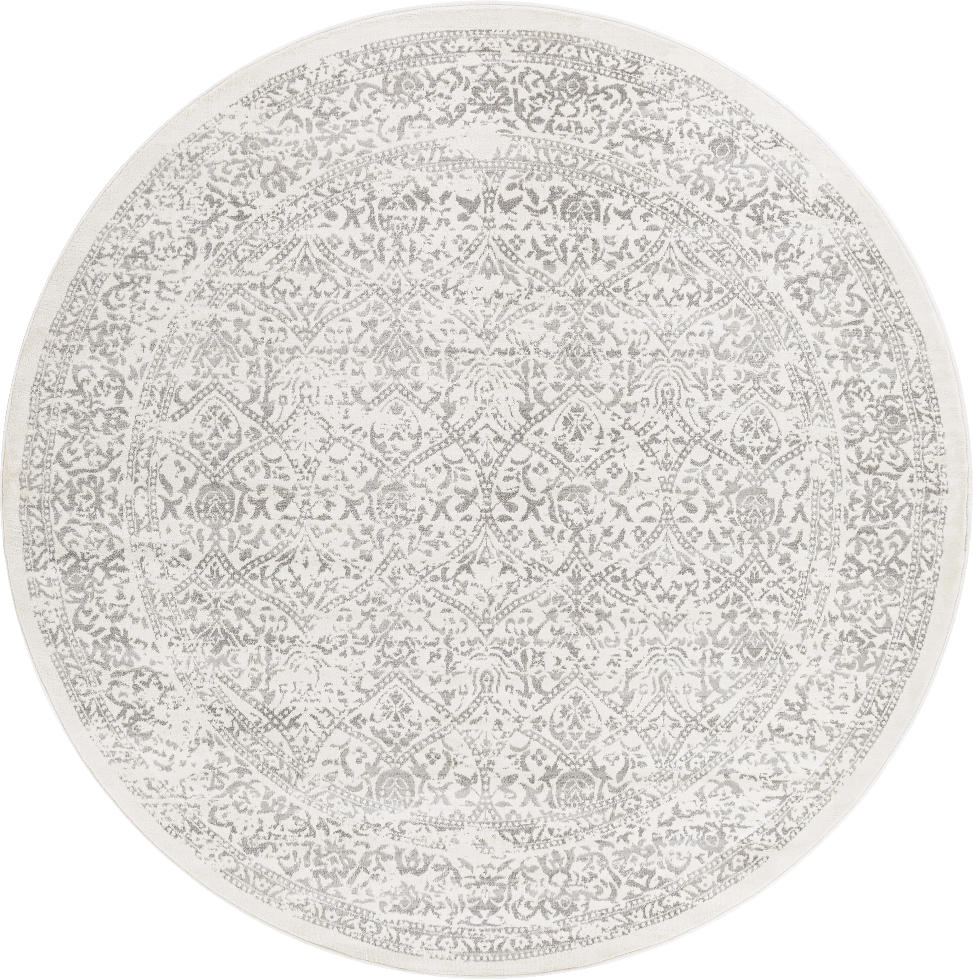 Shinnwood I Off-White 7'10 Round Rug - Thumbnail - Image 1
